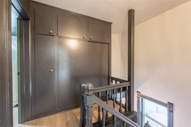 interior space featuring light wood finished floors