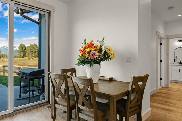 21 Bear Paw Loop, Bigfork, MT 59911 - dining space featuring light wood finished floors and baseboards