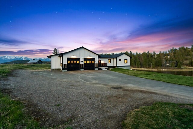 21 Bear Paw Loop, Bigfork, MT 59911 - modern inspired farmhouse with board and batten siding and driveway