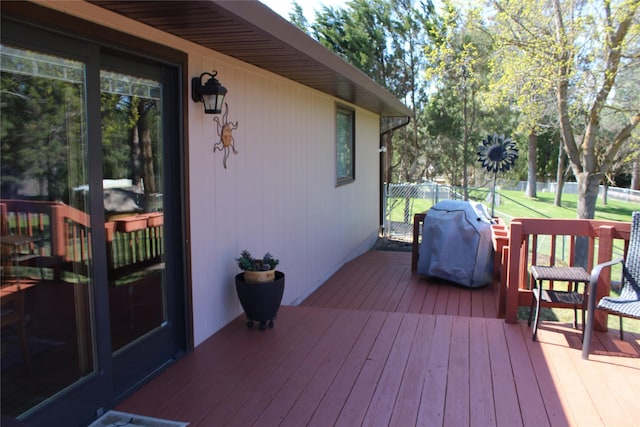 3208 Paul Ln, Missoula, MT 59803 - wooden terrace with grilling area
