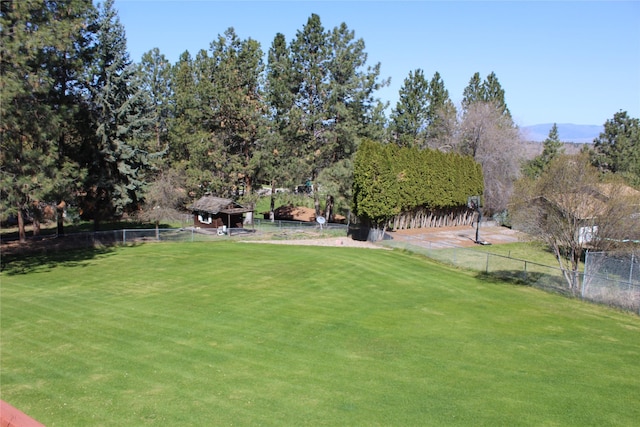 3208 Paul Ln, Missoula, MT 59803 - view of yard with a mountain view and fence