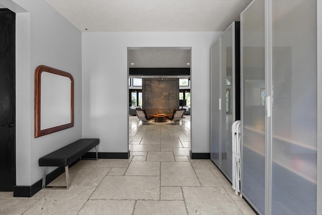 15 Copper Ridge Rd, Trout Creek, MT 59874 - corridor with stone tile floors and baseboards