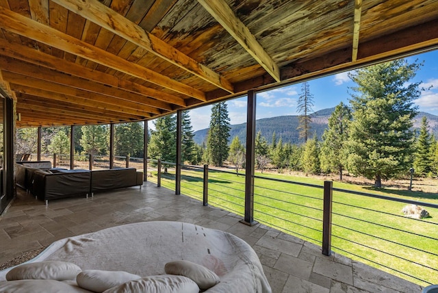 15 Copper Ridge Rd, Trout Creek, MT 59874 - sunroom / solarium with a mountain view and healthy amount of natural light