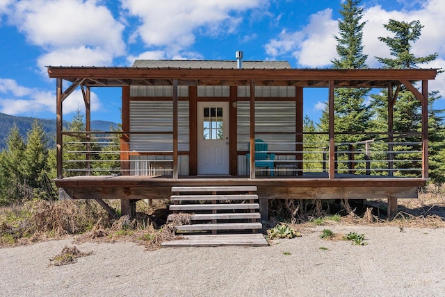 15 Copper Ridge Rd, Trout Creek, MT 59874 - view of exterior entry with a porch