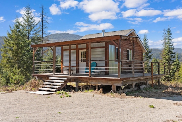 15 Copper Ridge Rd, Trout Creek, MT 59874 - back of property featuring a mountain view