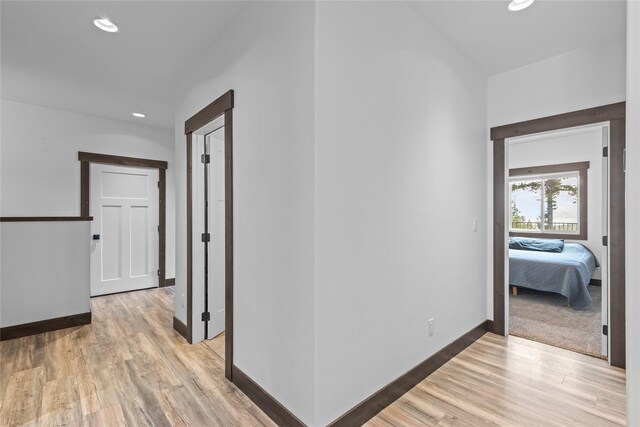 270 Westridge Dr, Somers, MT 59932 - corridor with recessed lighting, baseboards, and light wood-type flooring