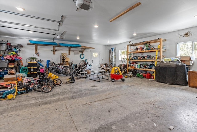 270 Westridge Dr, Somers, MT 59932 - garage with recessed lighting and a garage door opener