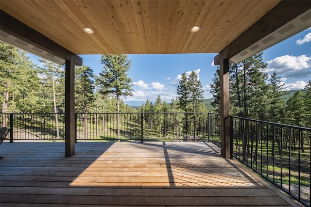 270 Westridge Dr, Somers, MT 59932 - view of wooden deck