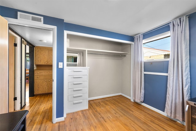 closet with visible vents