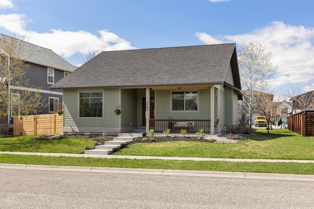 3383 Sora Way, Bozeman, MT 59718 - bungalow-style house with covered porch and a shingled roof