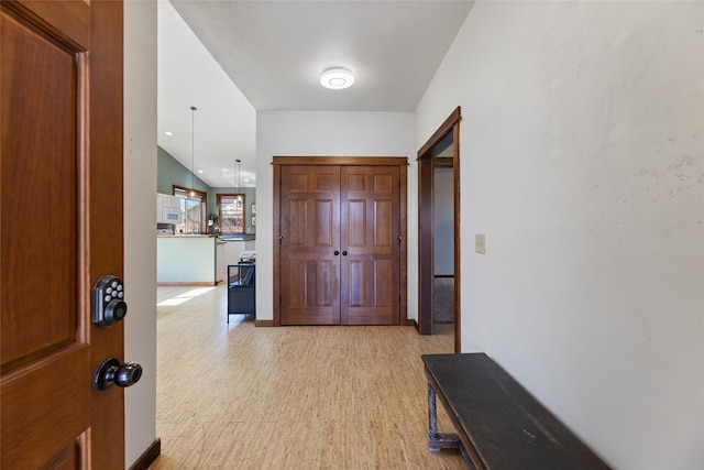 3383 Sora Way, Bozeman, MT 59718 - entrance foyer featuring light wood-style flooring and baseboards