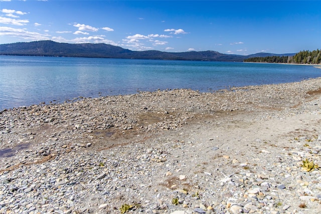 property view of water featuring a mountain view