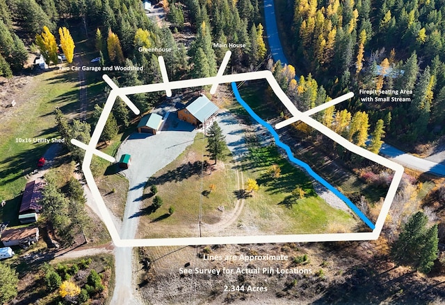 58386 Mt Highway 37, Rexford, MT 59930 - bird's eye view