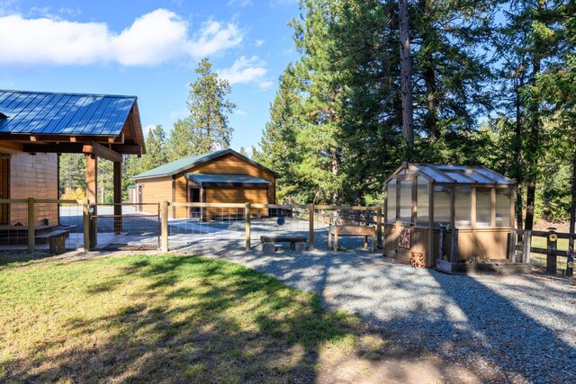 58386 Mt Highway 37, Rexford, MT 59930 - view of home's community with an outbuilding, a greenhouse, and an exterior structure