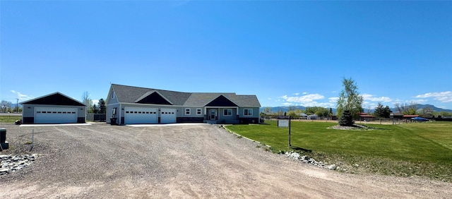 3554 Fasbender Ct, Helena, MT 59602 - single story home featuring a front lawn, a garage, and driveway