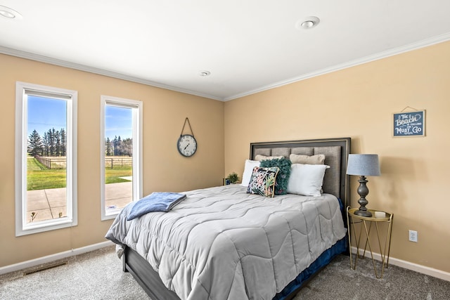 11 Wilson Butte Rd, Great Falls, MT 59405 - carpeted bedroom featuring baseboards and ornamental molding