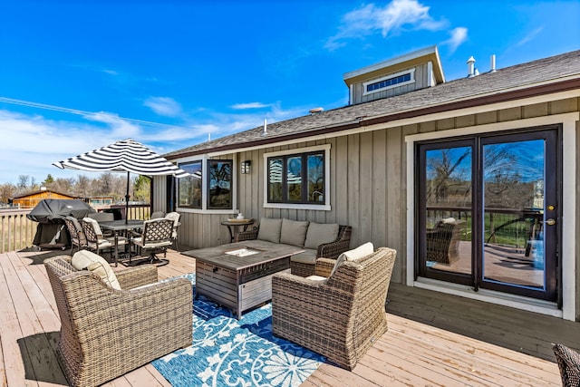 11 Wilson Butte Rd, Great Falls, MT 59405 - deck with an outdoor hangout area and outdoor dining area