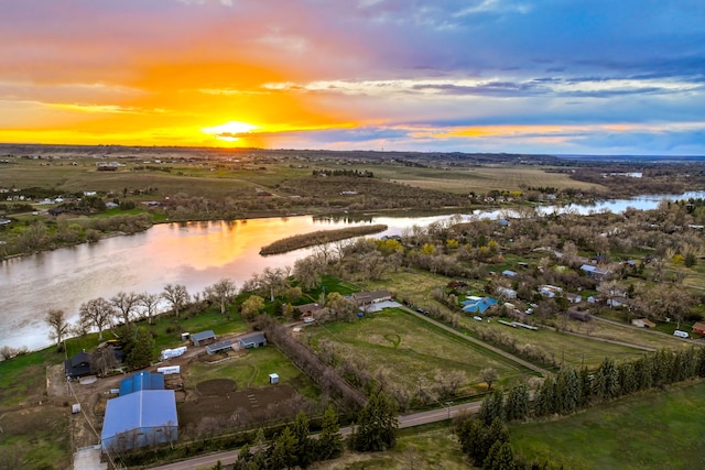 11 Wilson Butte Rd, Great Falls, MT 59405 - aerial view at dusk of a water view