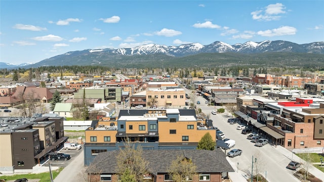 view of city featuring a mountain view
