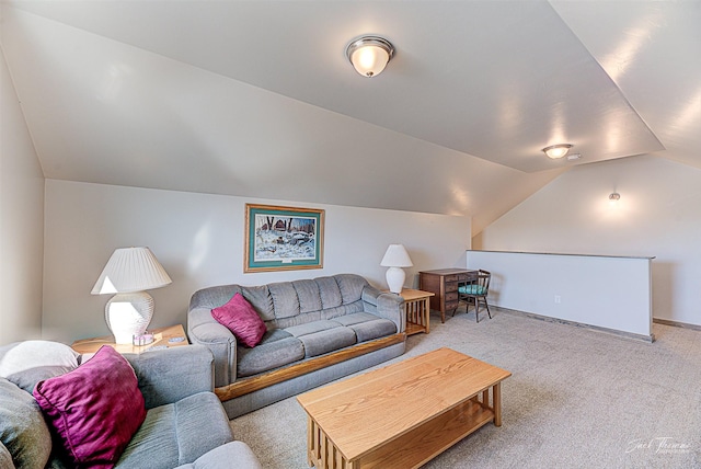 3875 Saint Marys Rd, East Helena, MT 59635 - carpeted living area featuring vaulted ceiling