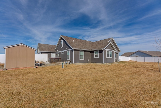 3875 Saint Marys Rd, East Helena, MT 59635 - back of house with a shed and roof with shingles