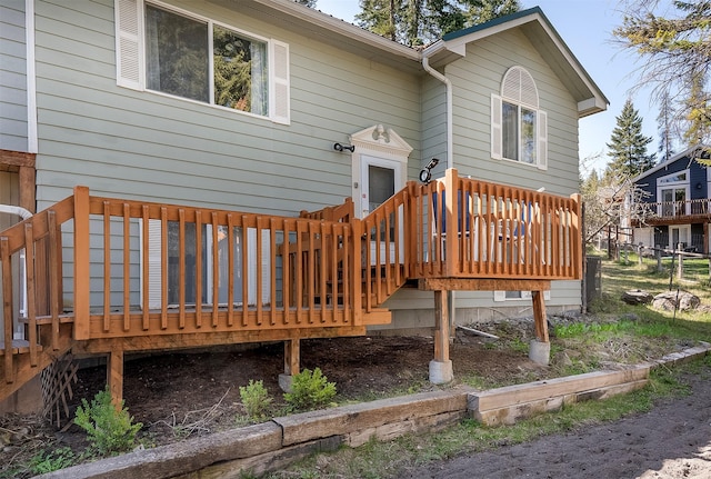 103 Tamarack Woods Dr, Lakeside, MT 59922 - view of wooden deck