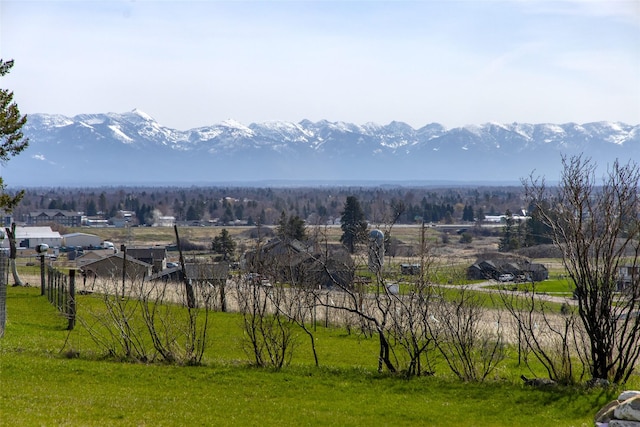 view of mountain feature