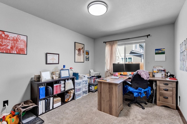 office space with carpet