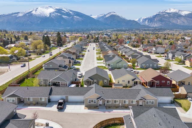 107 One Way Loop, Hamilton, MT 59840 - aerial view of residential area featuring a mountainous background