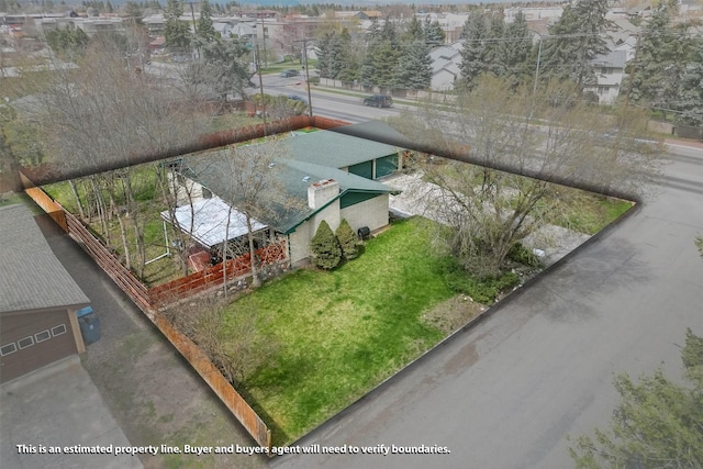 birds eye view of property