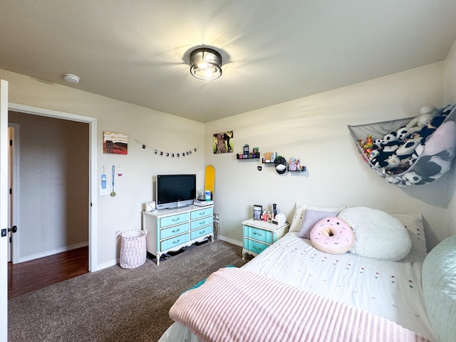 8626 Snapdragon Dr, Missoula, MT 59808 - bedroom with dark carpet and baseboards