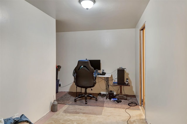 view of office area
