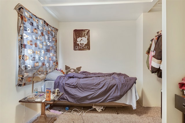 bedroom featuring carpet floors