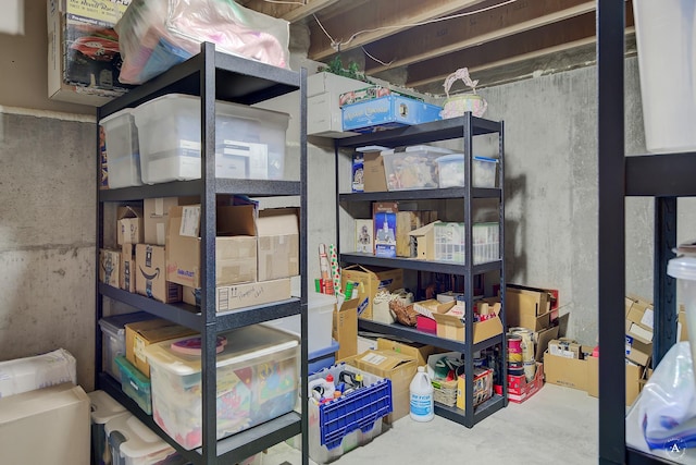 view of storage room