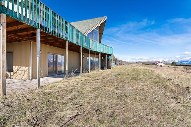 exterior space featuring a deck