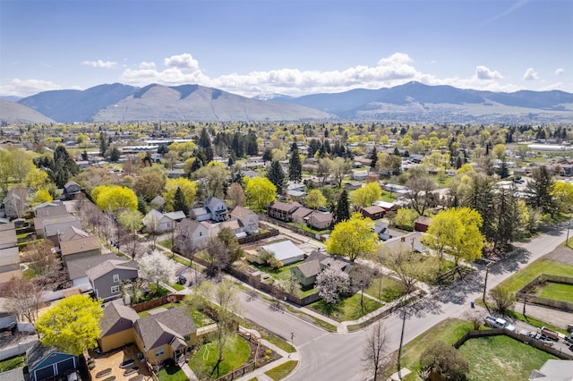 226 S Davis St, Missoula, MT 59801 - birds eye view of property featuring a mountain view and a residential view