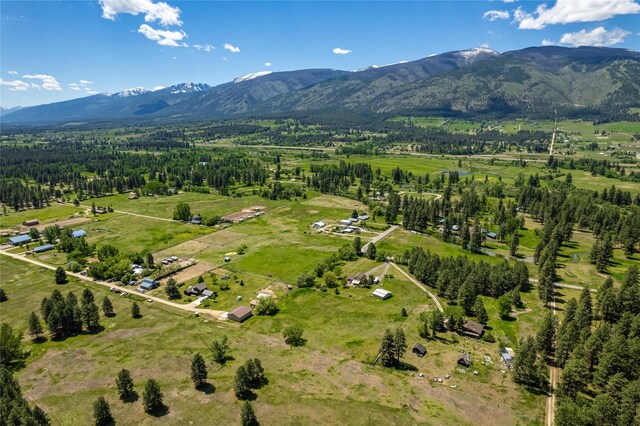 19720 Leo Hansen Rd, Florence, MT 59833 - bird's eye view featuring a mountain view and a rural view