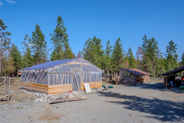 view of greenhouse