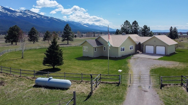 34051 Ridge Rd, Polson, MT 59860 - exterior space with a mountain view and a rural view