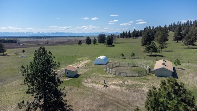 34051 Ridge Rd, Polson, MT 59860 - drone / aerial view featuring a rural view