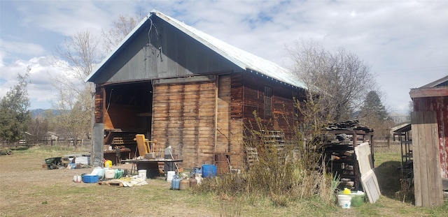 view of outbuilding featuring an outdoor structure
