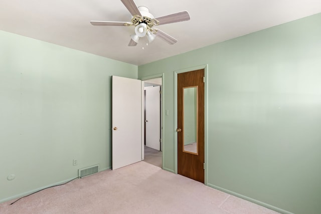 416 Riverview Dr E, Great Falls, MT 59404 - unfurnished bedroom with visible vents, a ceiling fan, and carpet