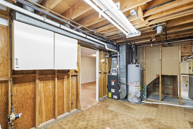 416 Riverview Dr E, Great Falls, MT 59404 - unfinished basement featuring heating unit and gas water heater