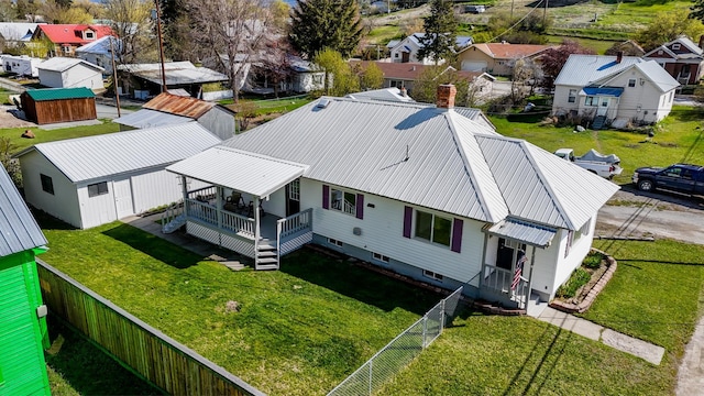 birds eye view of property featuring a residential view