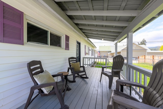view of deck