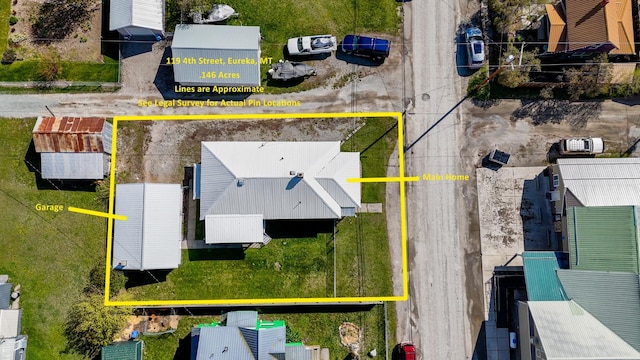 birds eye view of property