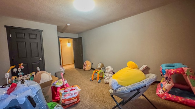 rec room featuring carpet