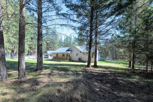 261 Green Briar Trl, Eureka, MT 59917 - view of yard with a porch