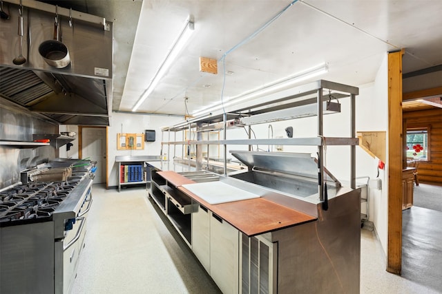 kitchen with gas range