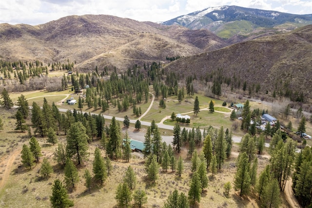 property view of mountains with a rural view